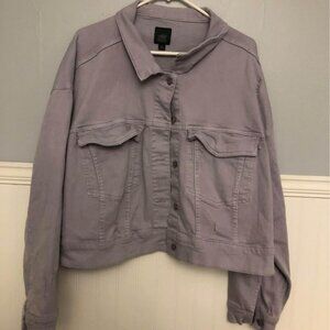 wild fable cropped jean jacket, plus size jean jacket, women’s jean jacket